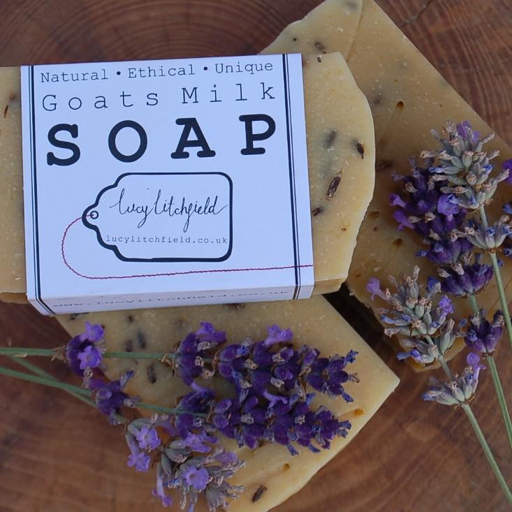 Goats milk soap by Lucy Litchfield