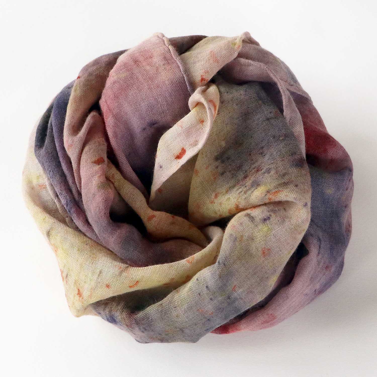 Jess Chan fabric scarf in muted colours