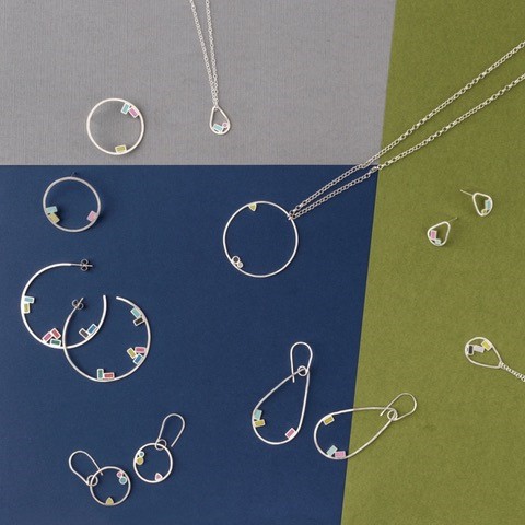 Colour Designs - display of silver jewellery