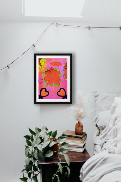 Mahin Hussain Rose wall art print