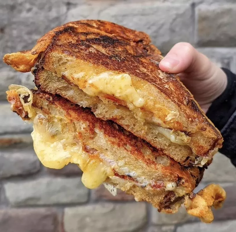 deep fried cheese sandwich